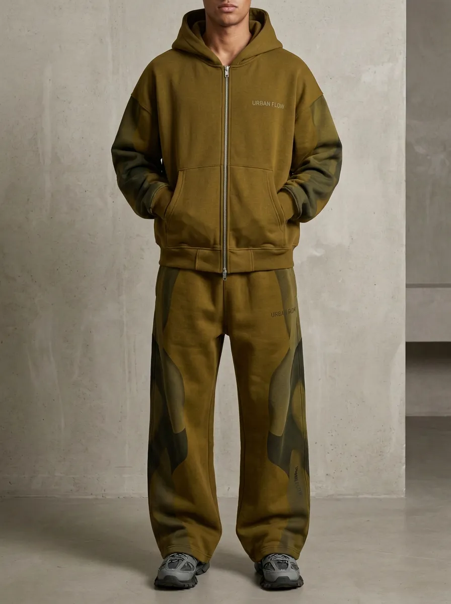 Tracksuit Camo Men's Two-Piece Tracksuit