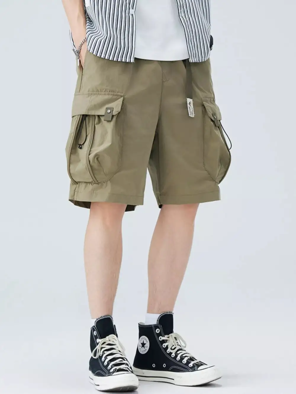 Cargo Shorts with Drawstring