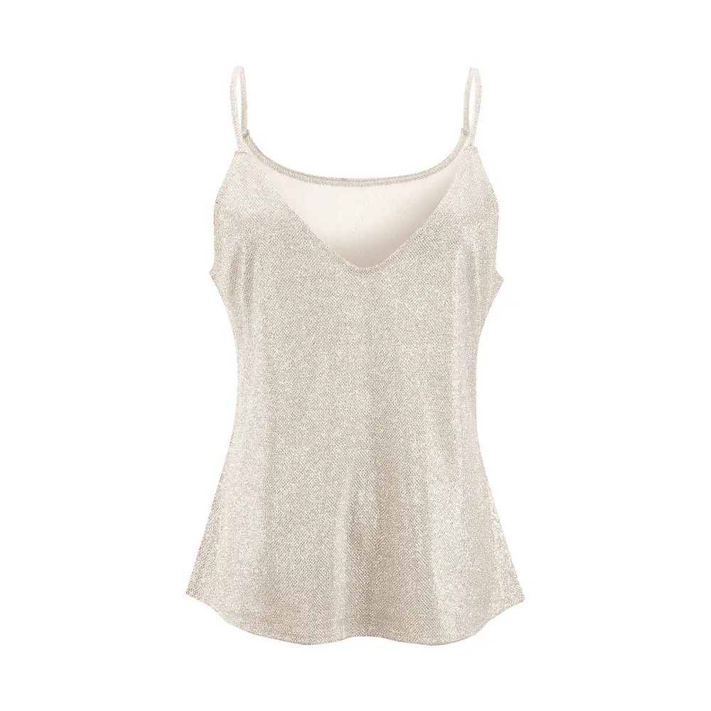 Sequin V-Neck Cami