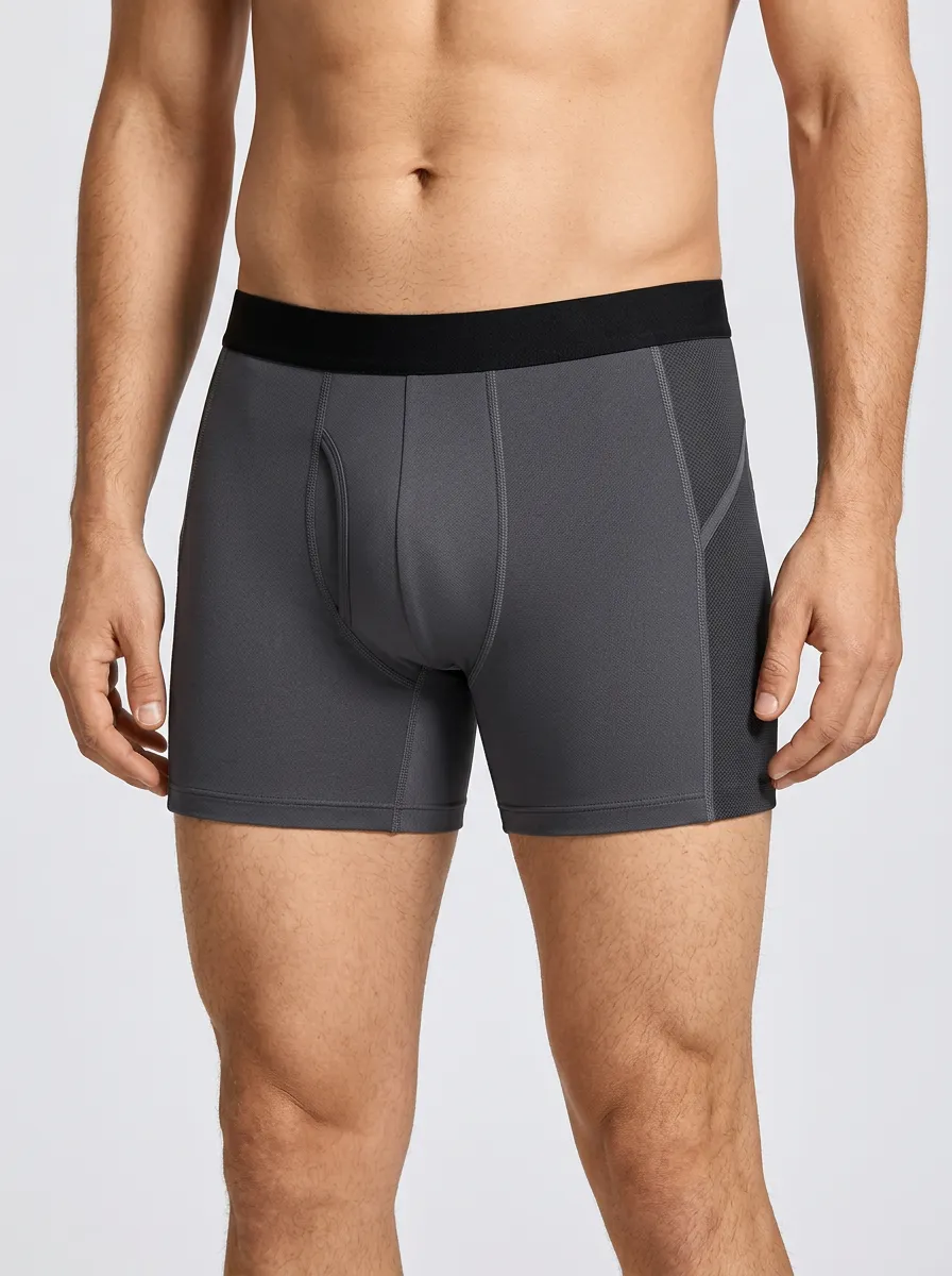 Urban Mesh-Panel Mesh Performance Daily Wear Men's Boxer Briefs