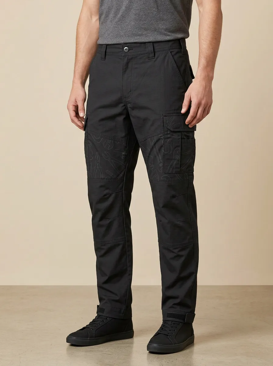Unisex Mechanic Tool Pattern Tactical Work Pants