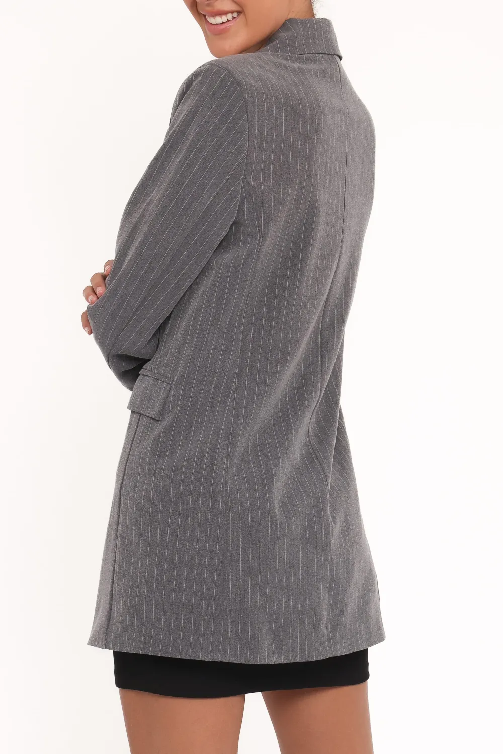 Oversized Pinstripe Blazer