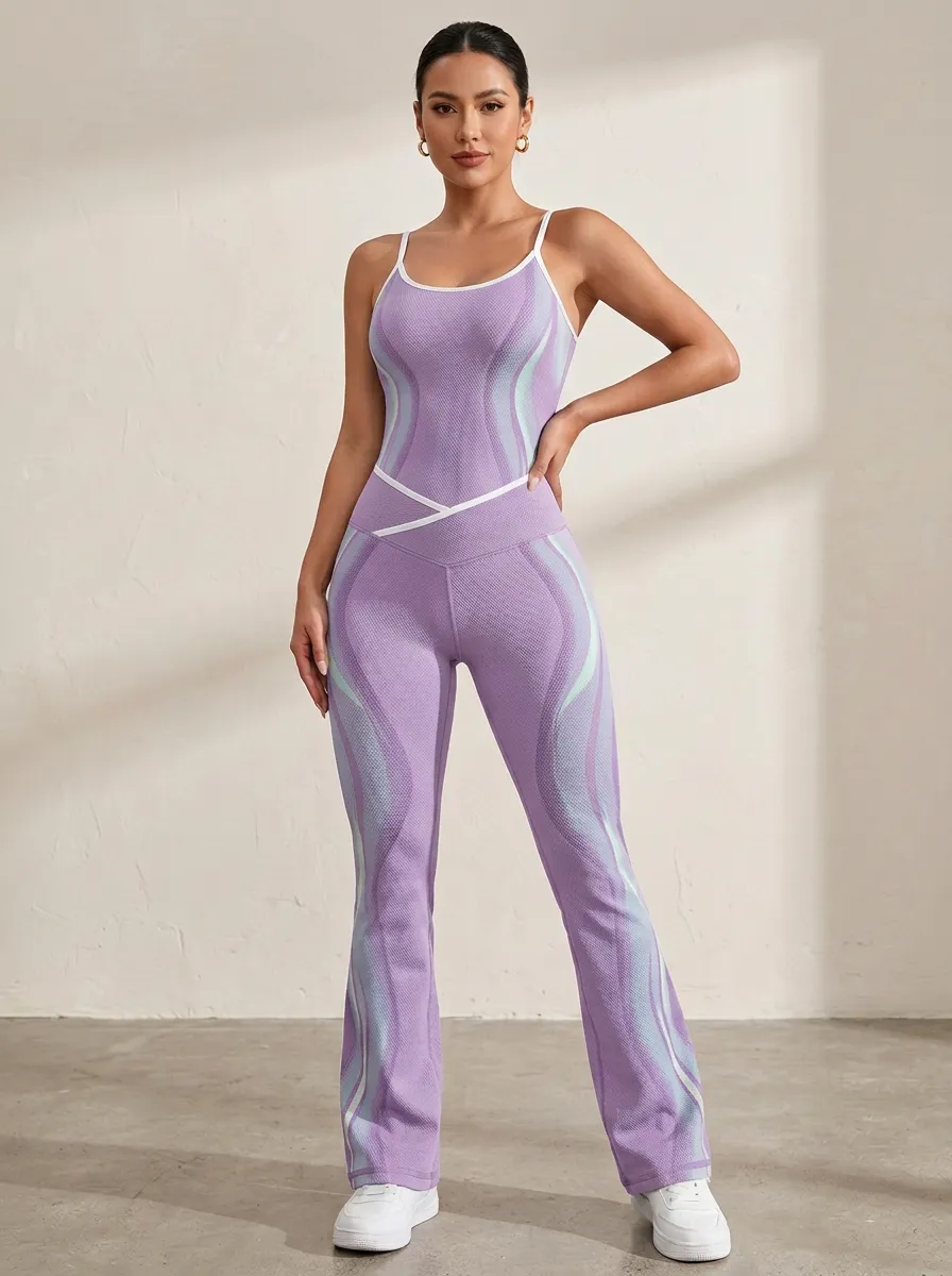 Wave Textured Flared Flare Active Set