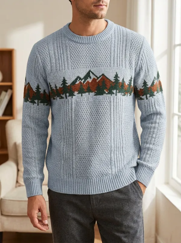 Men's Mountain Forest Knit Sweater