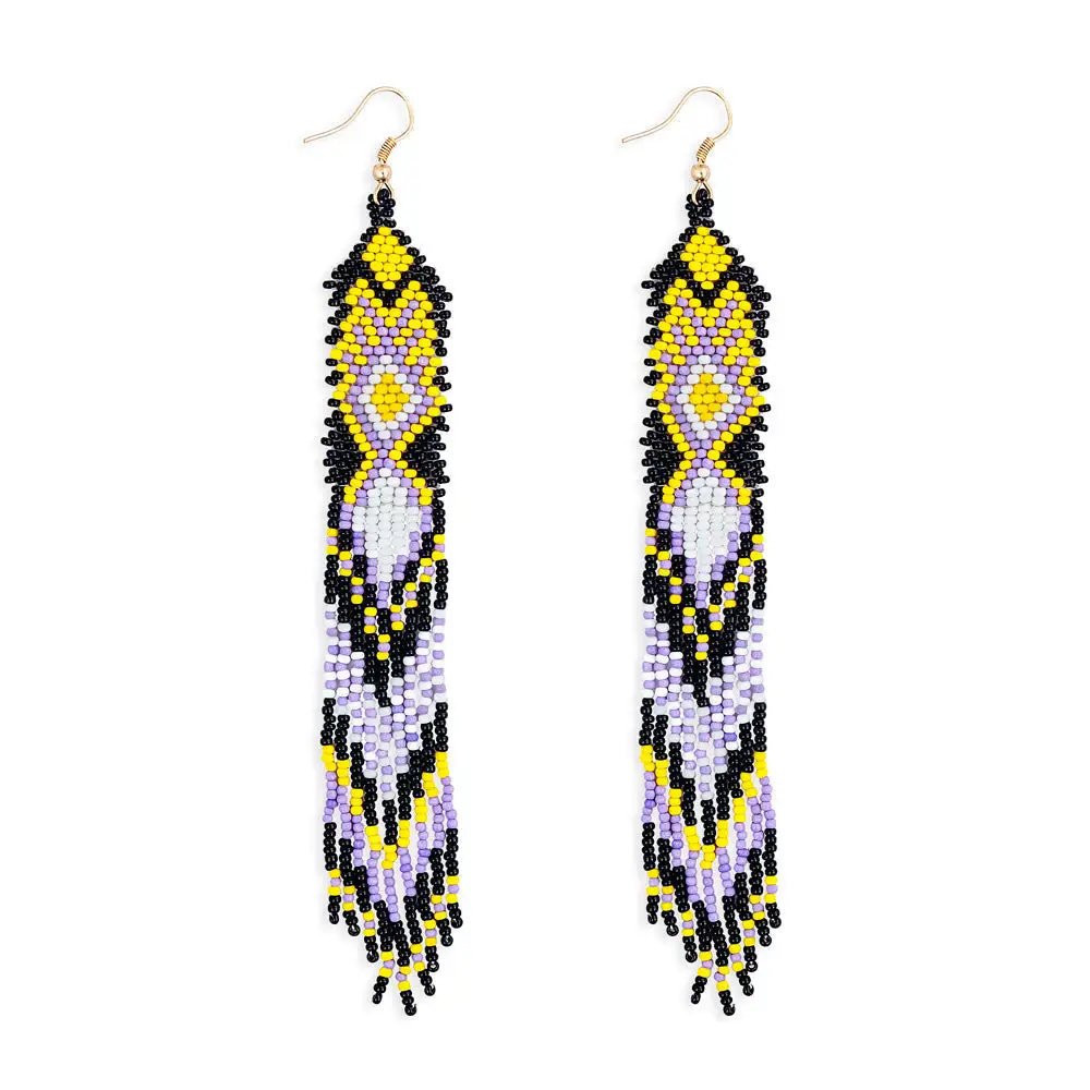 Softline Curved Artful Beaded Earrings