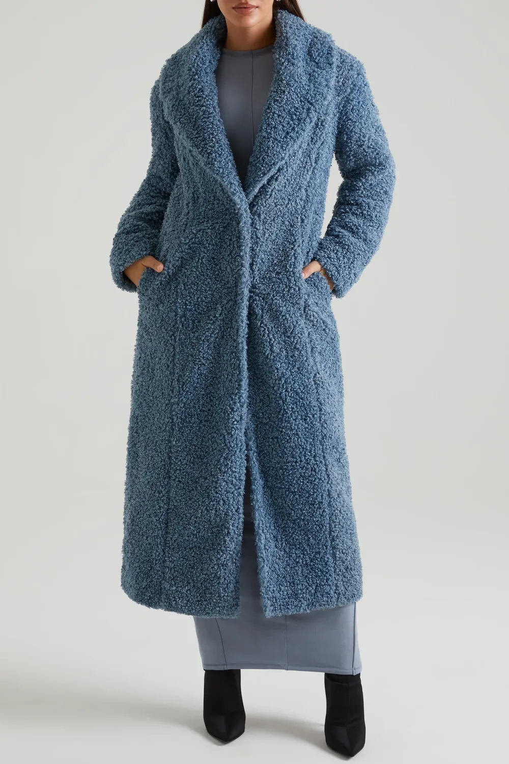 Soft And Wide Casual Long Warm Coat