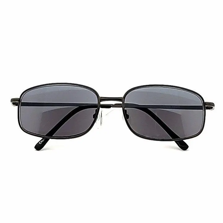 Oval Full-Lens Smoke-Lens Reading Sunglasses
