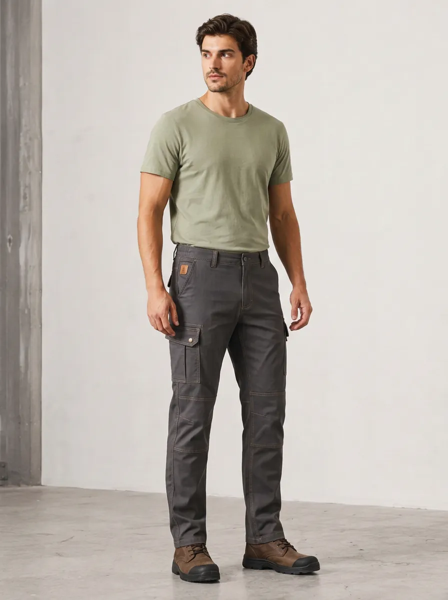 Men's Outdoor Utility Dark Grey Cargo Pants
