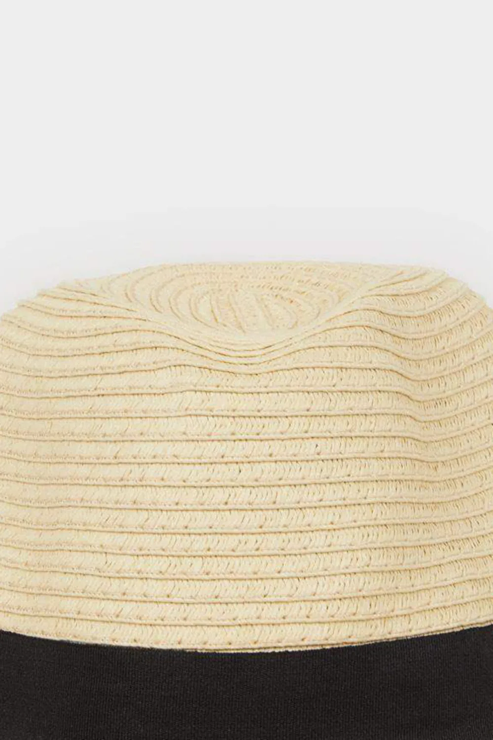 Ladies' Black Ribbon Woven Hat