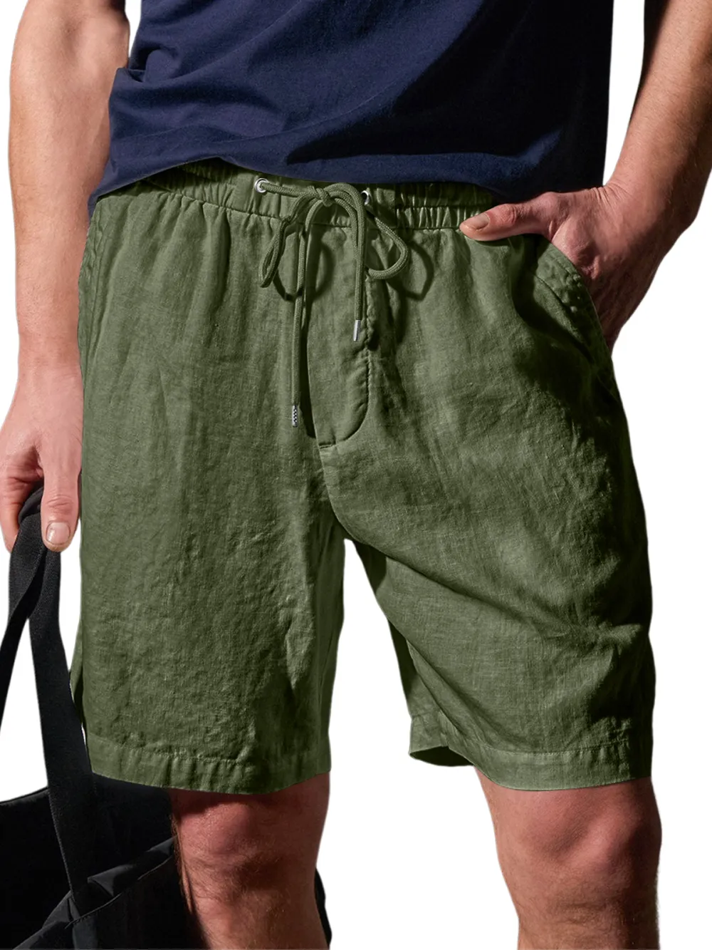 Structured Pull On Shorts