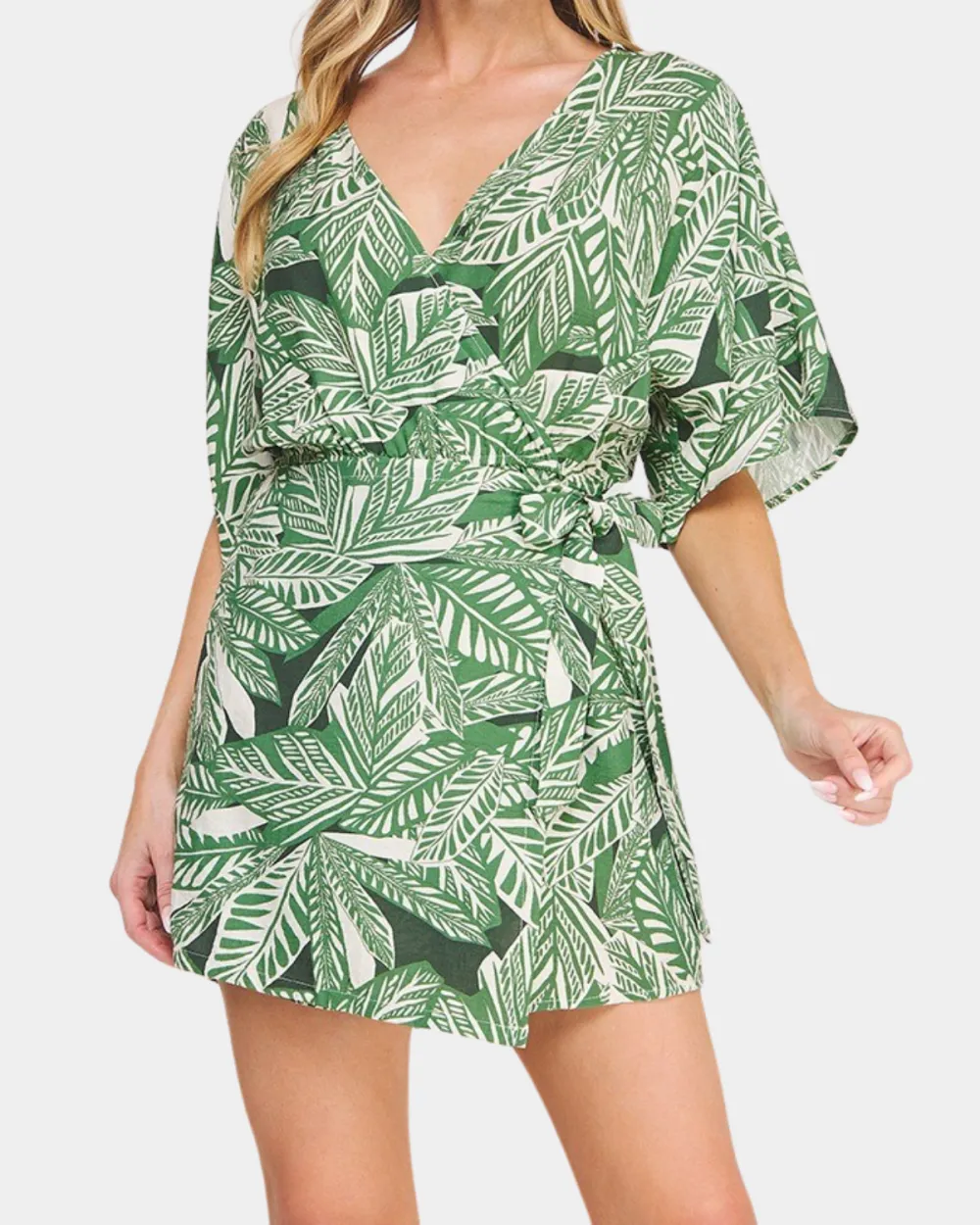 Palm Print Jumpsuit