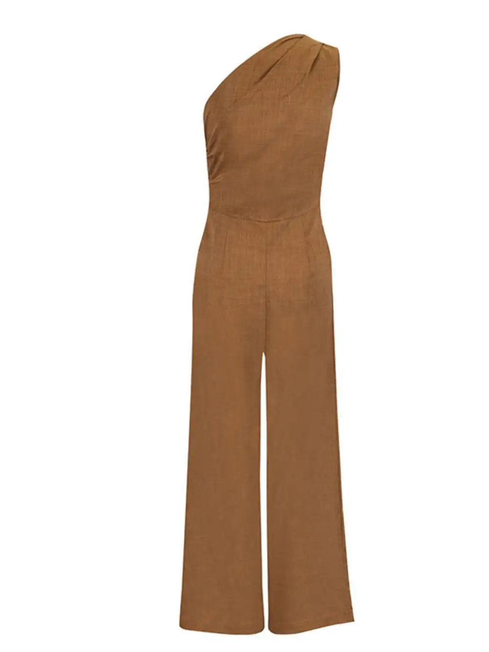 One Shoulder Wide Leg Jumpsuit