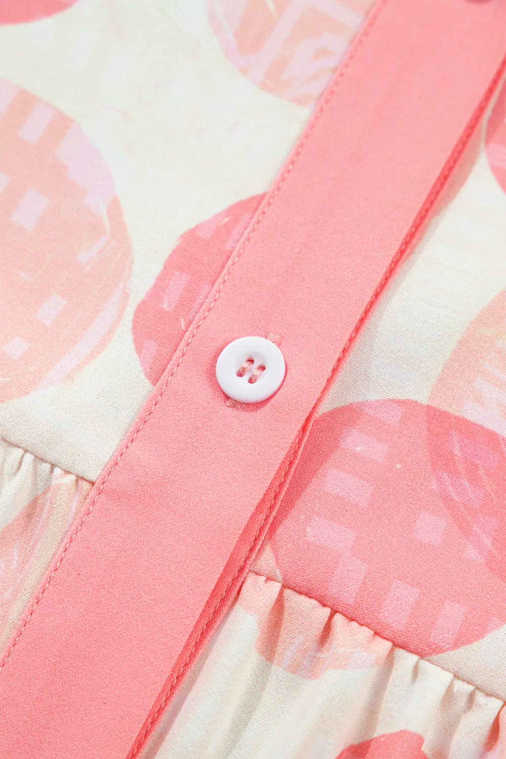 Pink Double Polka Dot Printed Shirt