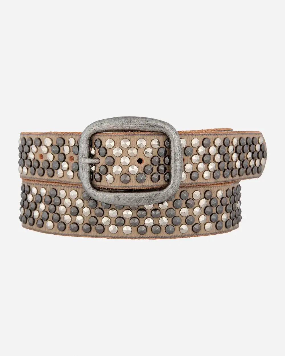 Pyramid Multi Studded Leather Waist Belt