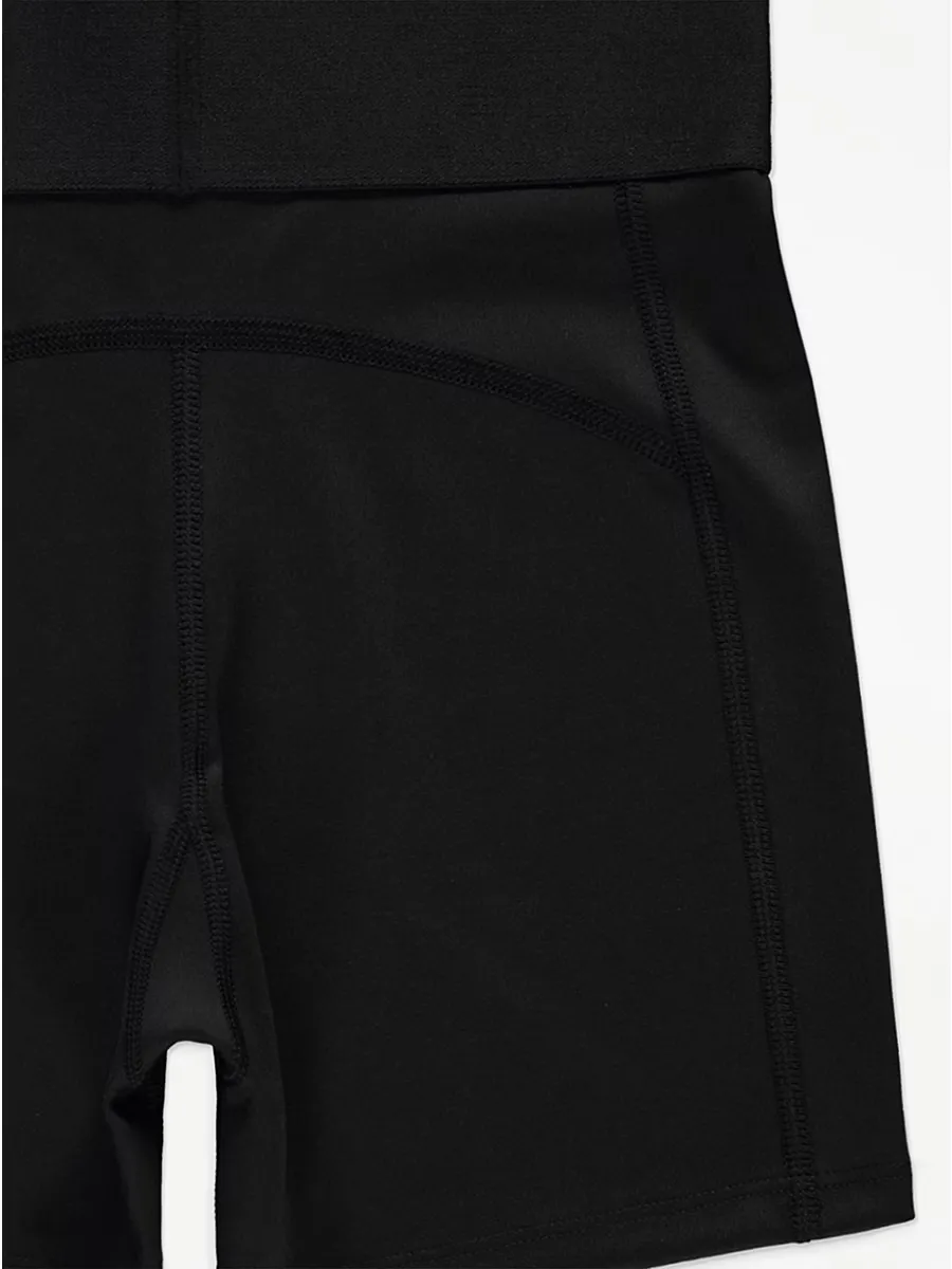 Black Active Cycling Shorts