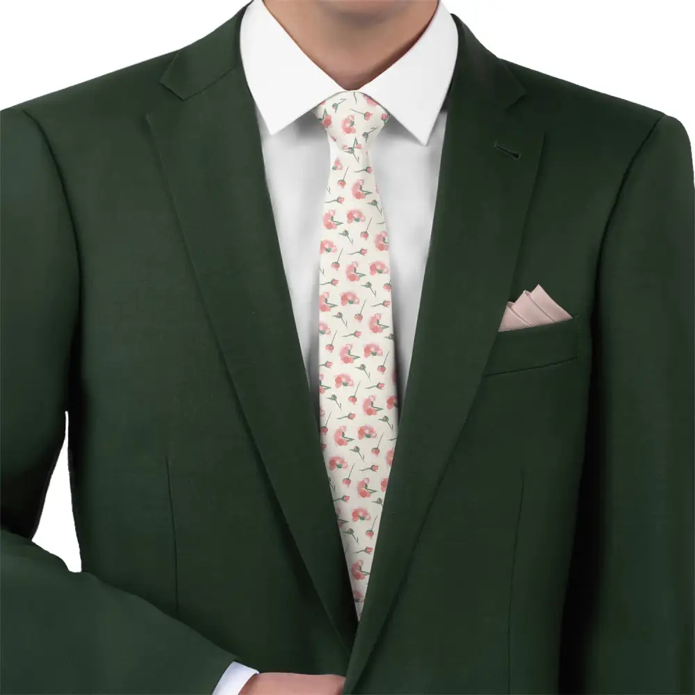 Distinctive Floral Texture Necktie