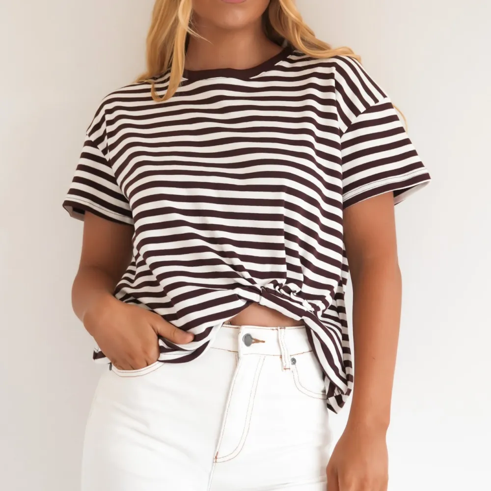 Striped Street Design Casual Tee