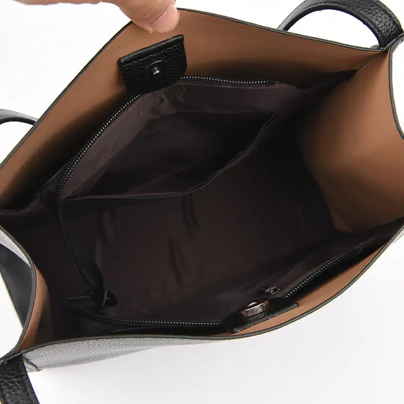 Clean Line Leather Shoulder Bag