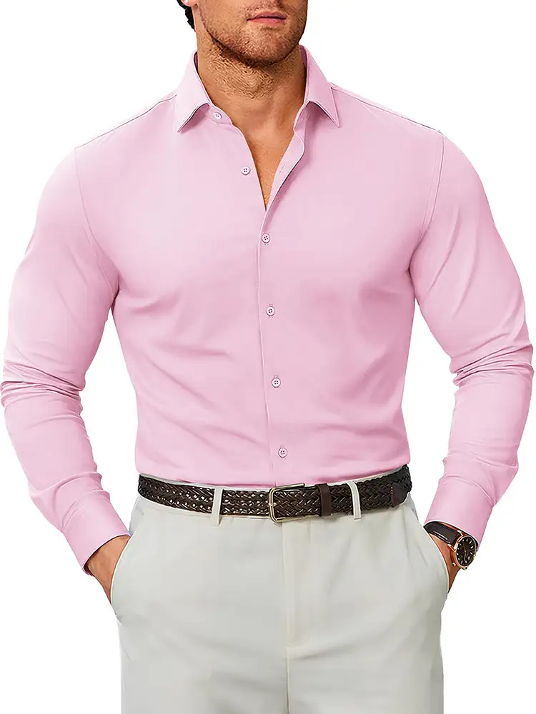 Smooth Weave Formal Cut Dress Shirt