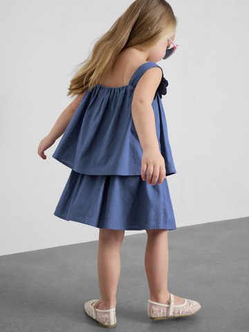1.5-12yrs | The Edit Linen Mix Floral Appliqué Top and Skirt Set detail 1