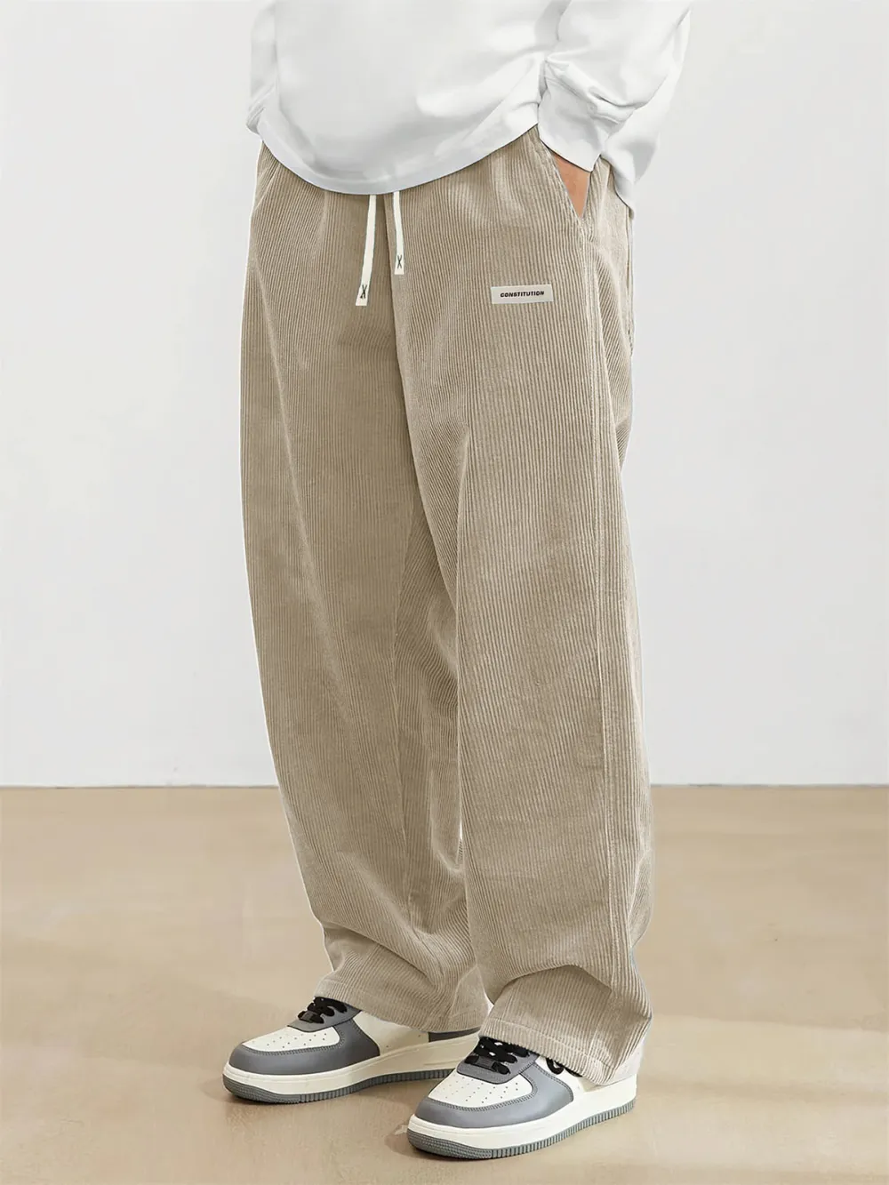 Everyday Corduroy Seamed Detail Trousers
