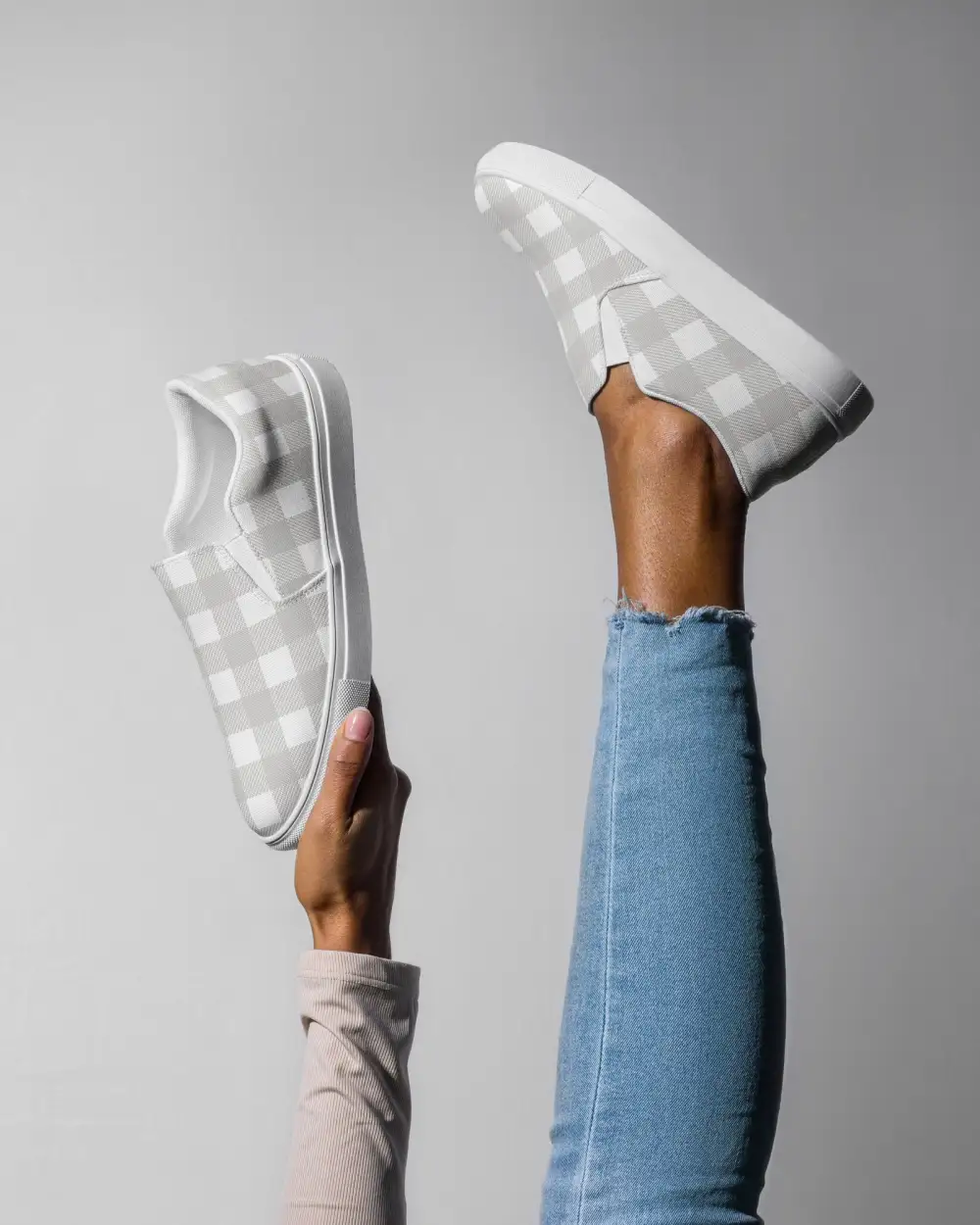 Misty Check Slip On Shoes