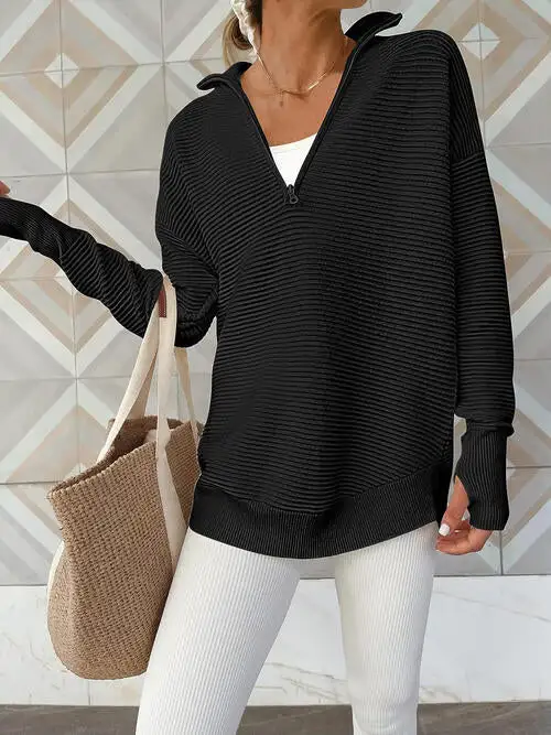 Half Zip Everyday Long Sleeve Top