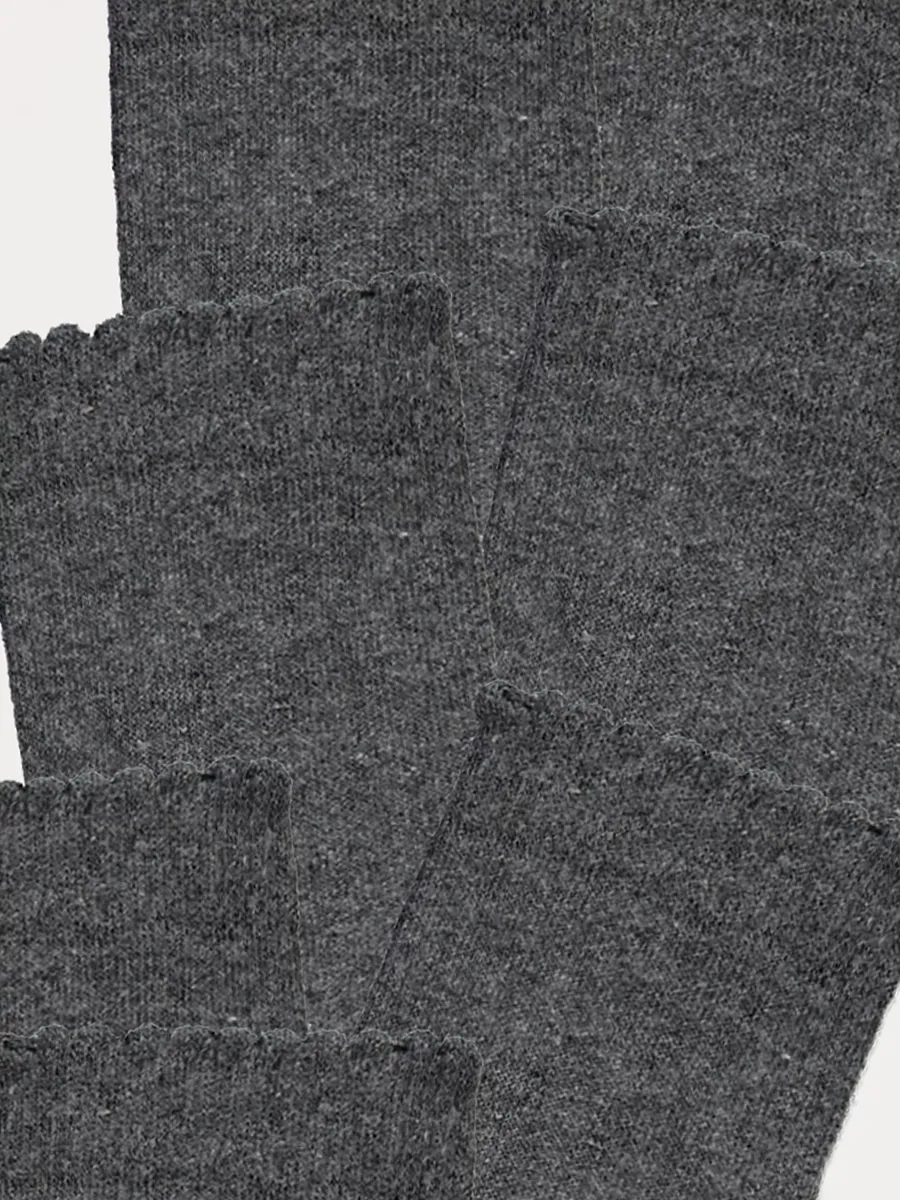 Grey Knee High Socks 5 Pack