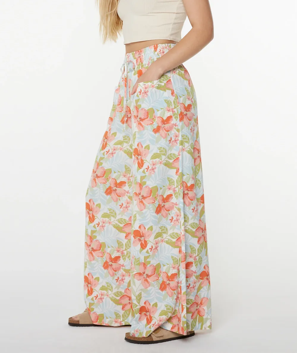Retro Floral Women's Wide-Leg Pants