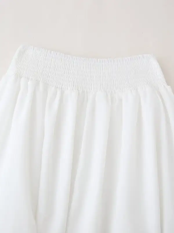 Embroidered Pocket Detail Skirt