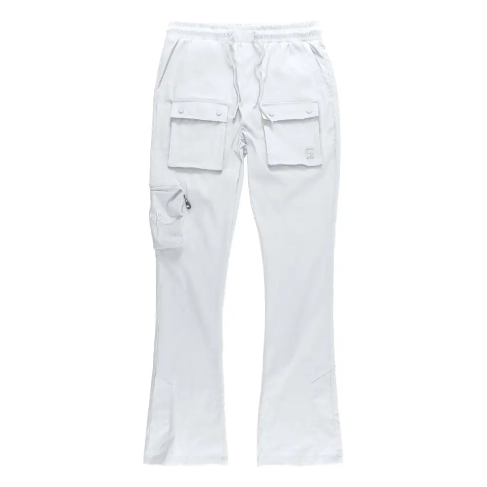 Relaxed Nylon Stacked Pants