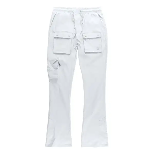 Relaxed Nylon Stacked Pants