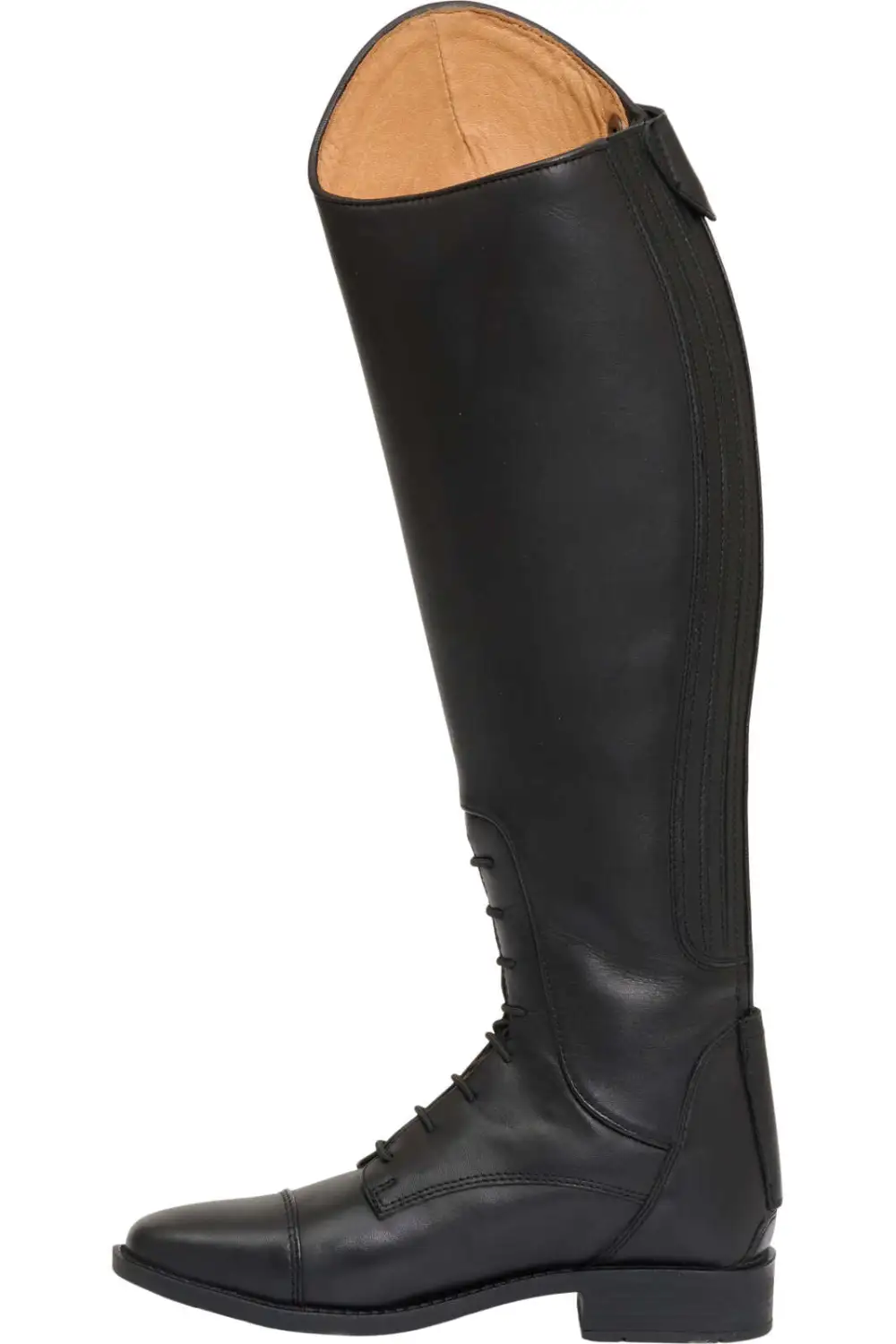 Refined Equestrian Leather Tall Riding Boots