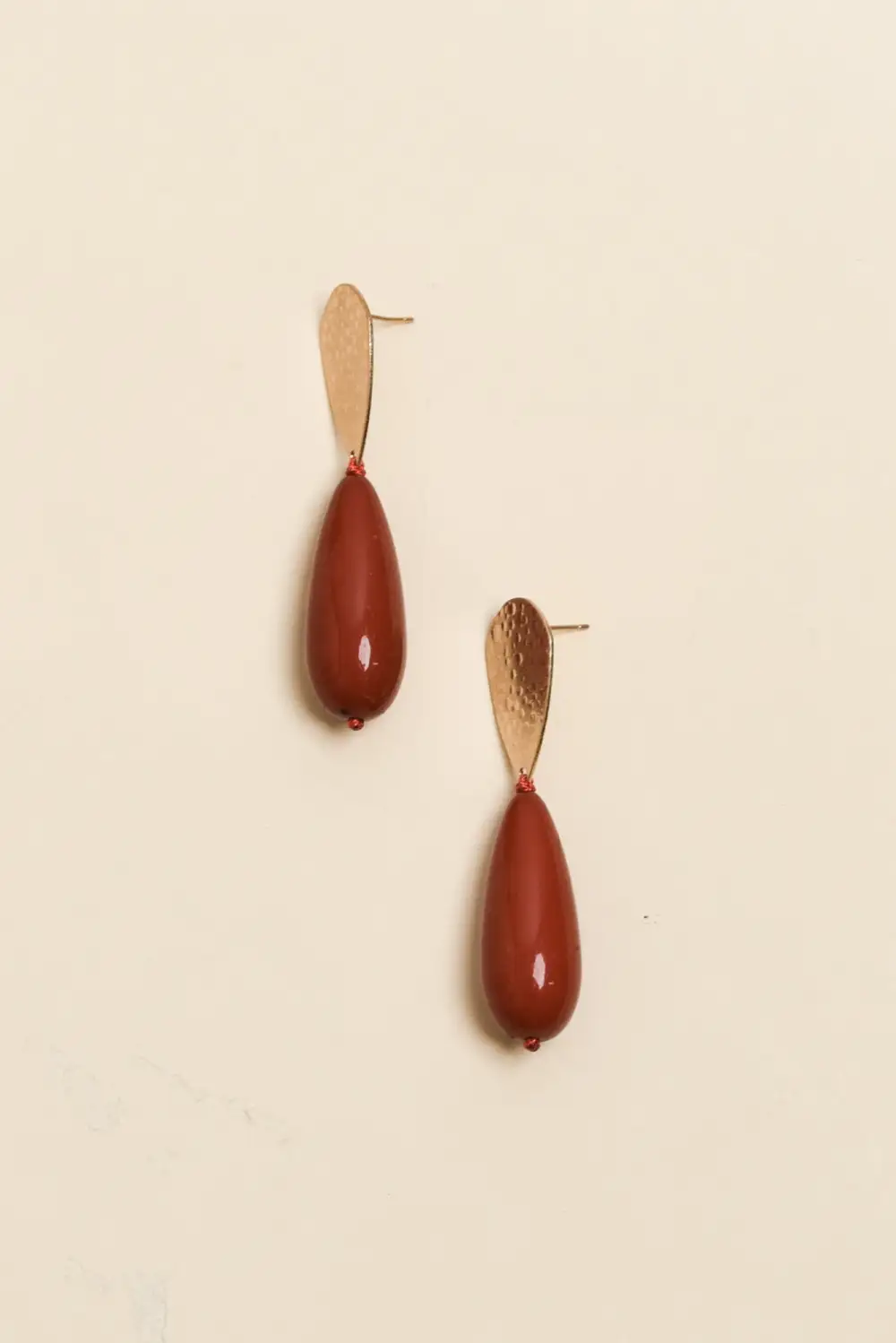 Teardrop Stud Earrings