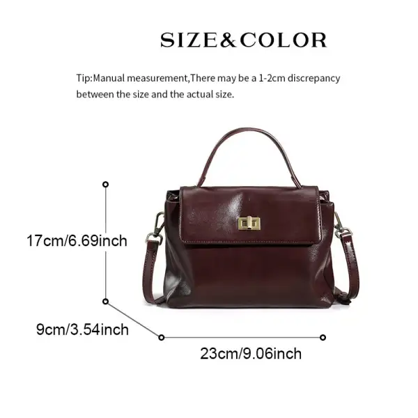 Classic Casual: Genuine Leather Luxury Handbag