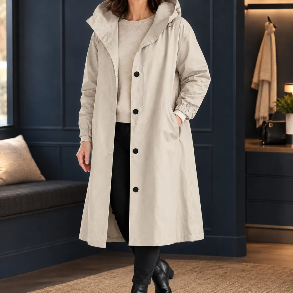 Hooded Longline Relaxed Overcoat