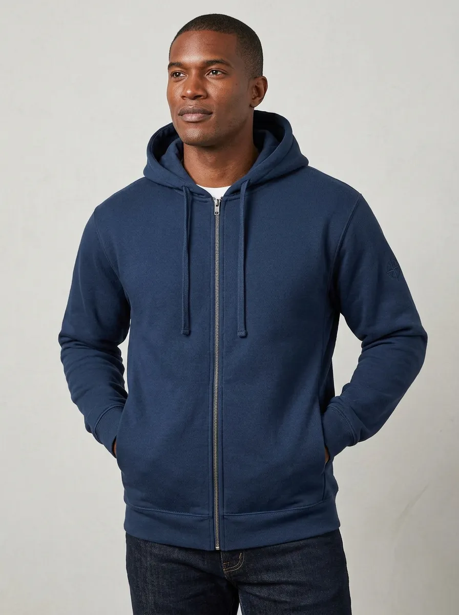 Men's Detail Graphic Full-Zip Hoodie