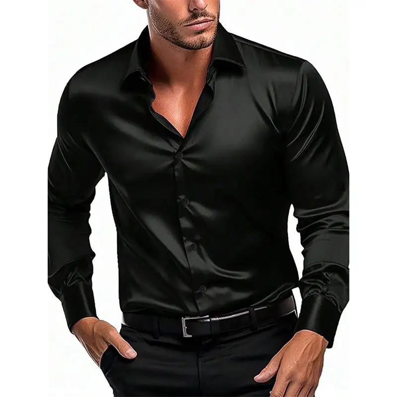 Open Collar Camp Woven Shirt