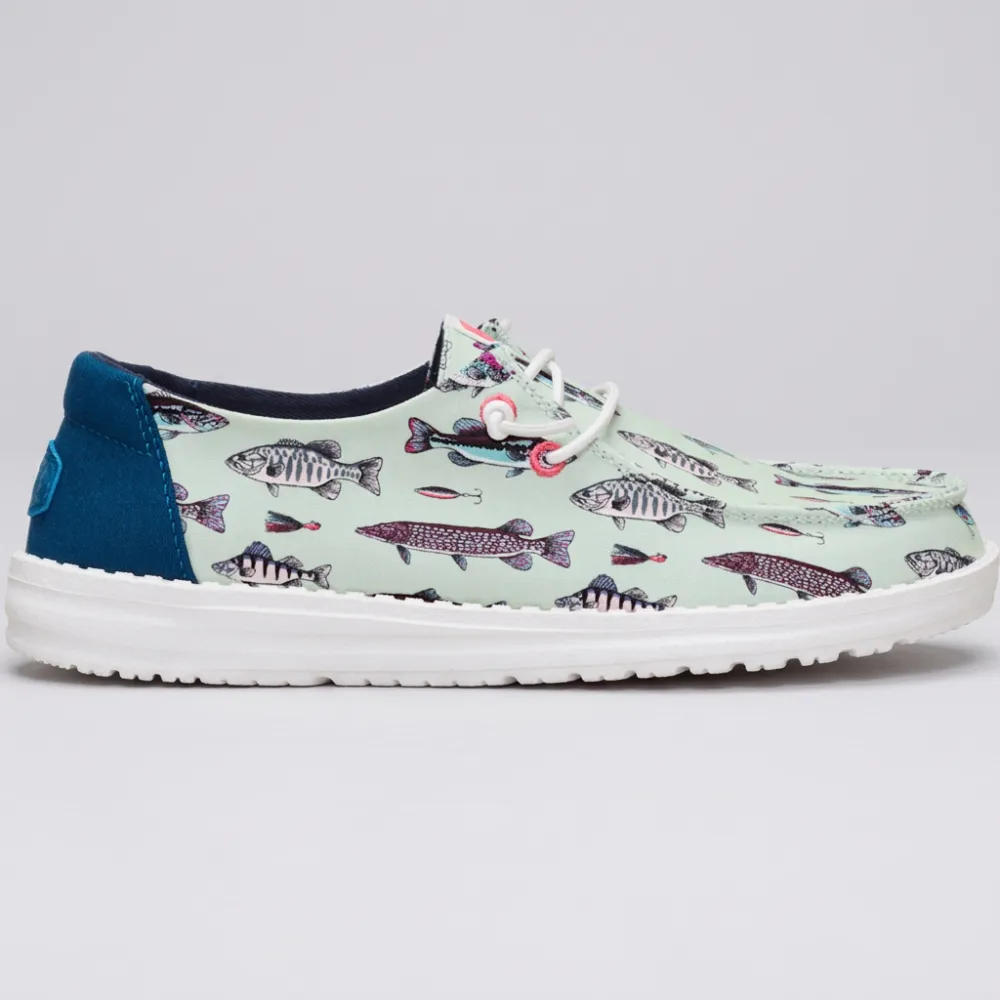 Wendy Fish Lure Printed Casual Slip On Shoes