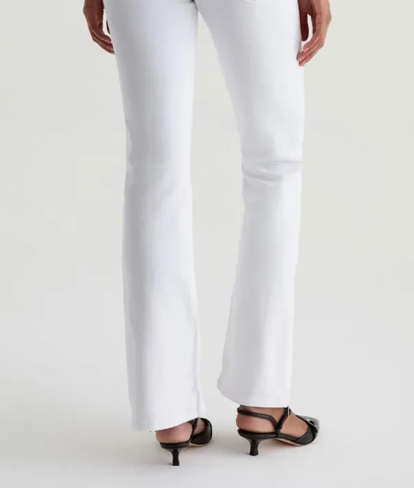 White Flared Stretch Jeans