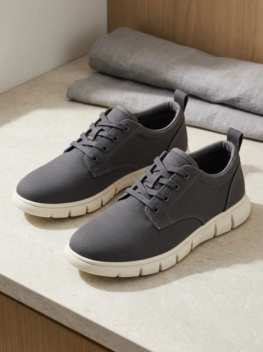 Men's Minimal Casual Minimalist Patterned Canvas Shoes