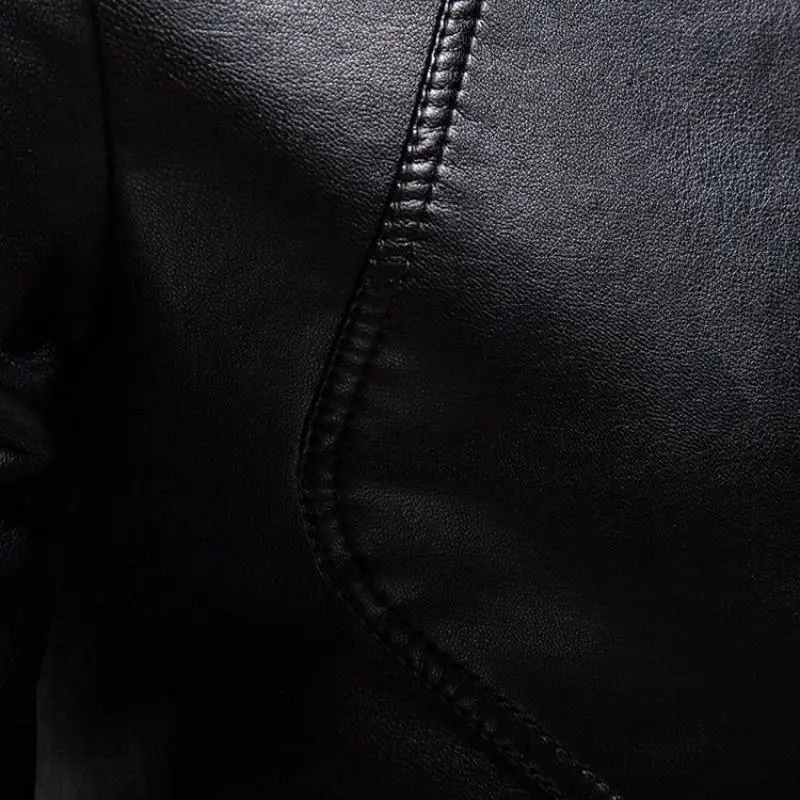 Rugged Pocket Leather Jacket