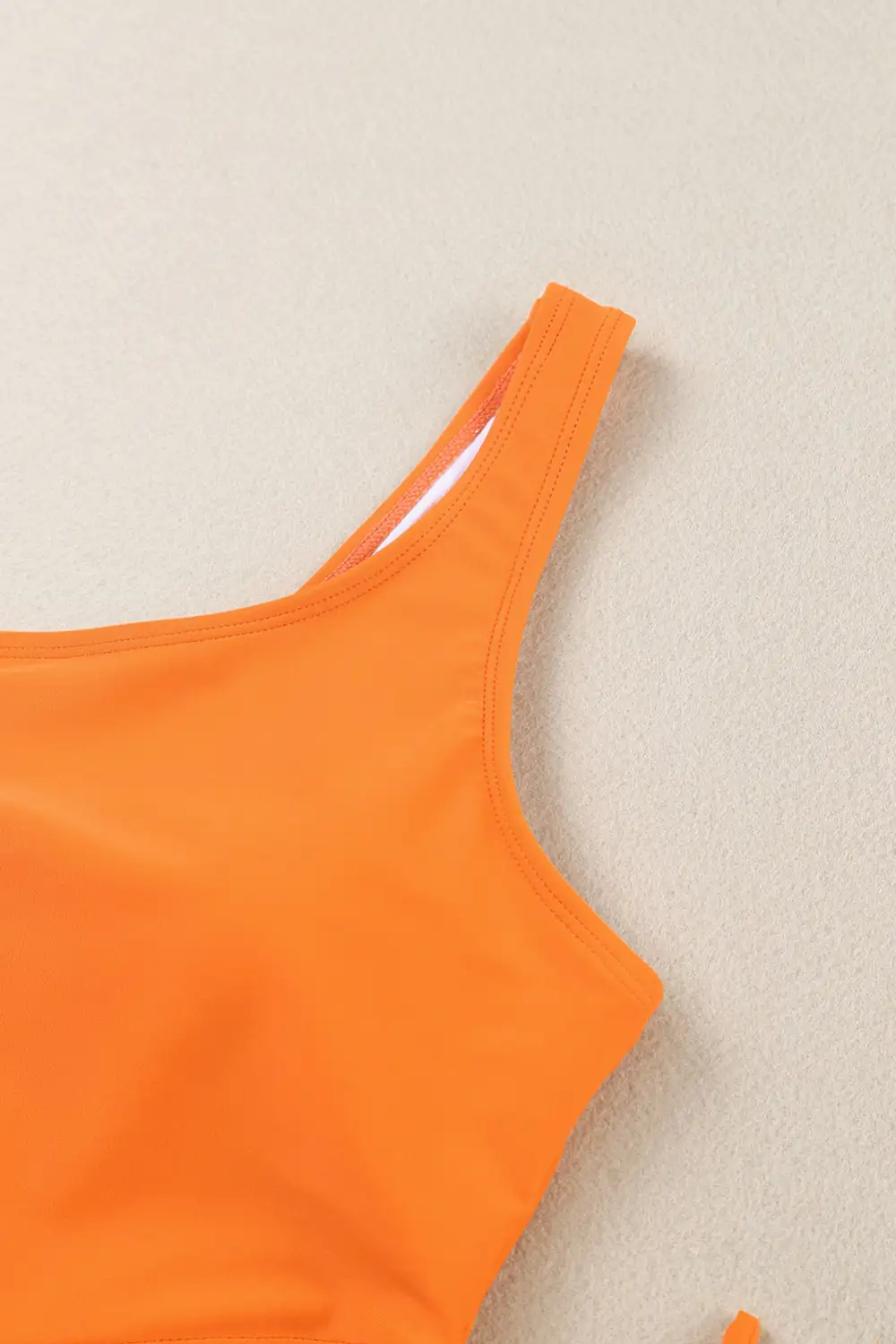 Swimwear One Shoulder Cut out One-piece Swimsuit