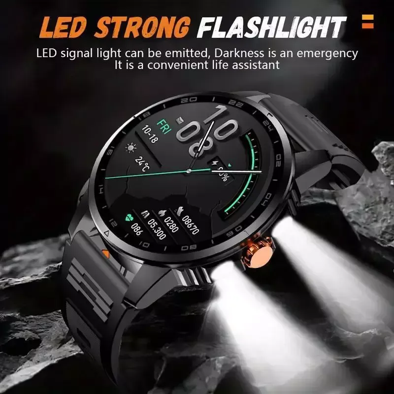 Men  Full Metal Bluetooth Call Smart Watch Waterproof Fitness Tracker