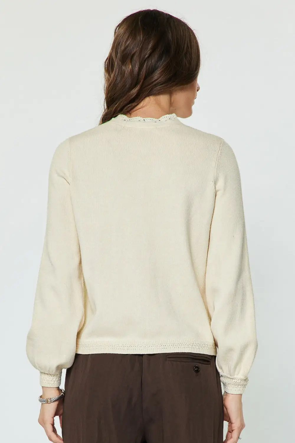 Pointelle Stitch Cardigan