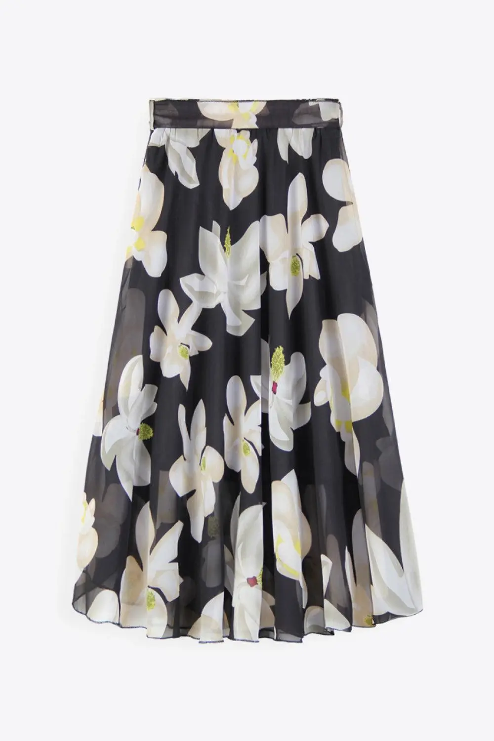 Floral Tie-Waist Skirt Maxi