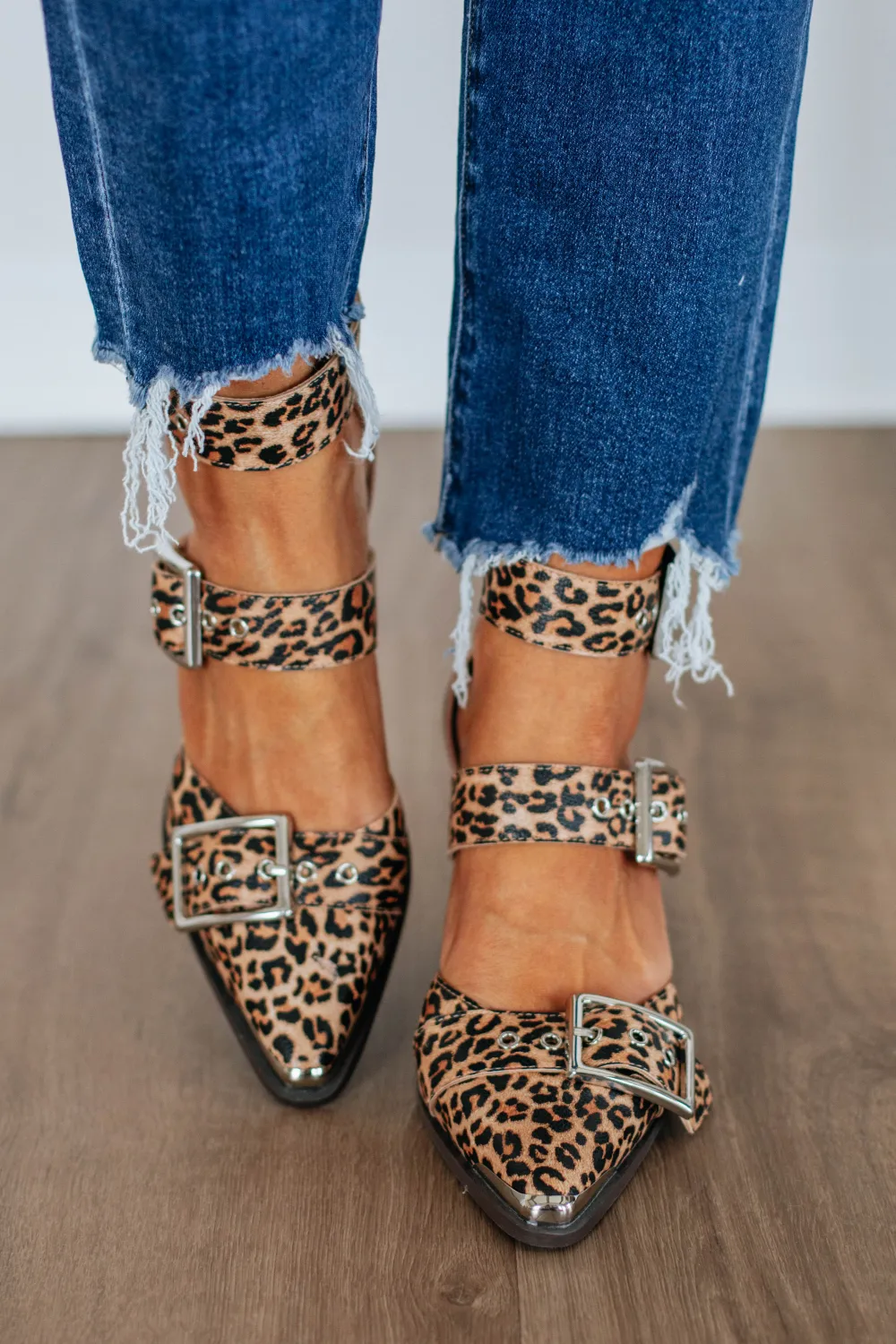 Refined Triple Buckle Pointed Toe Heels