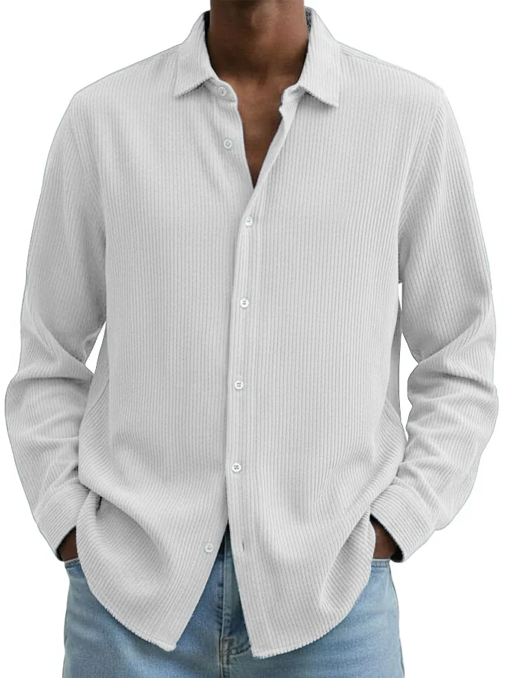 Corduroy Camp Collar Shirt
