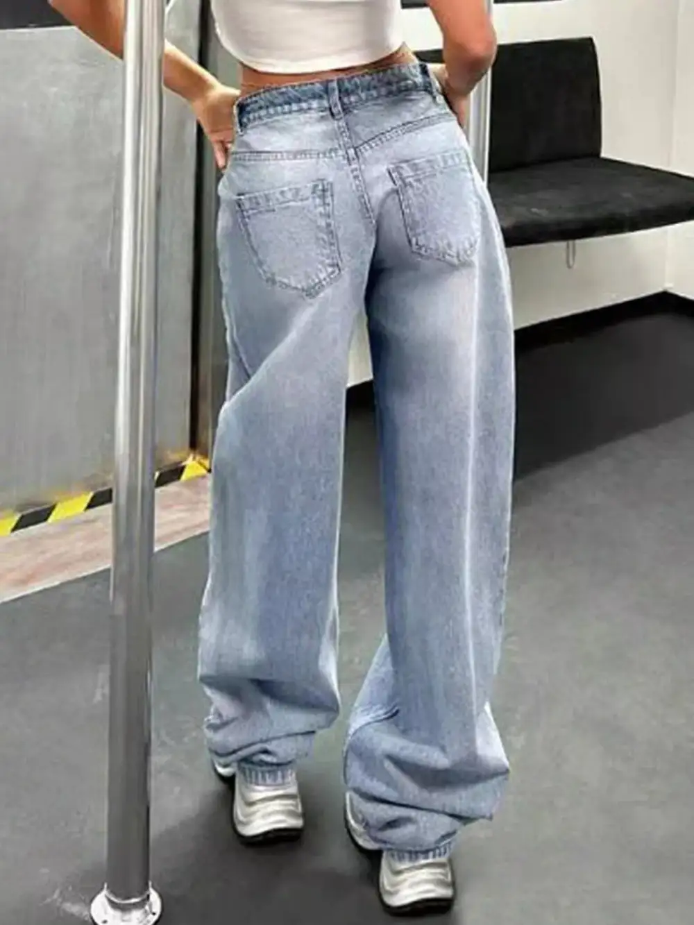 Soft Touch Wide Leg Denim Jeans