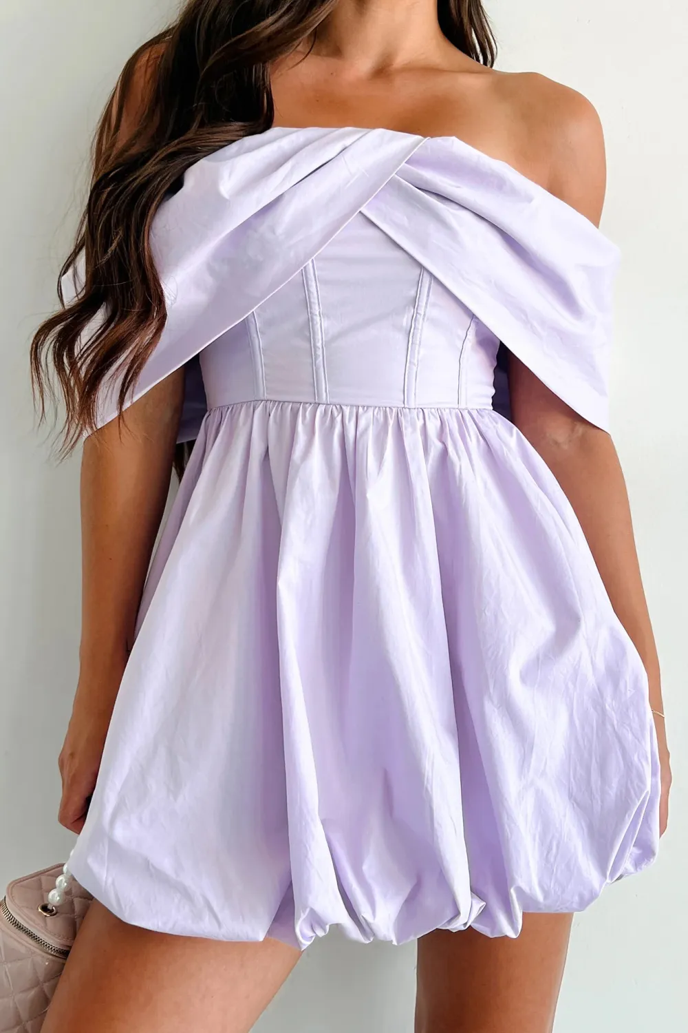 Bubble Hem Mini Dress